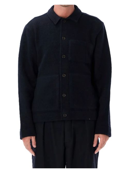 button-up patch-pocket coat Universal Works. | 00021NAVY